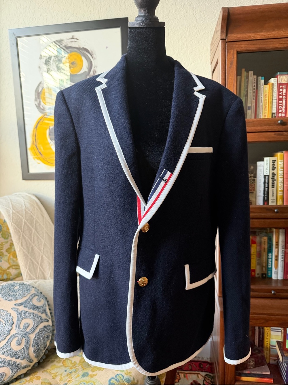 Thom Browne x Neiman Marcus Target Navy Wool Blazer M